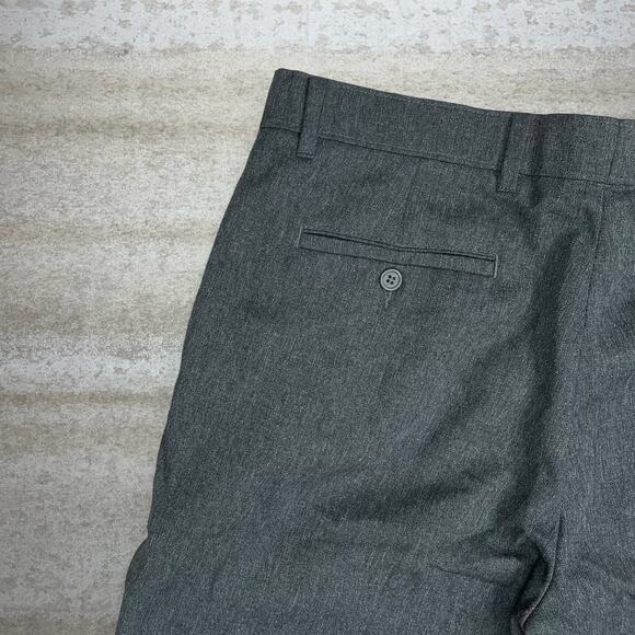 Vintage 90s Levis Dress Pants 36x30 Relaxed Iron Grey Flat Front Action Slacks - Picture 3 of 5